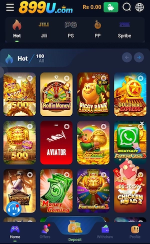 899U Game main page