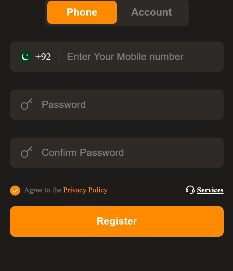 LG789 Game register